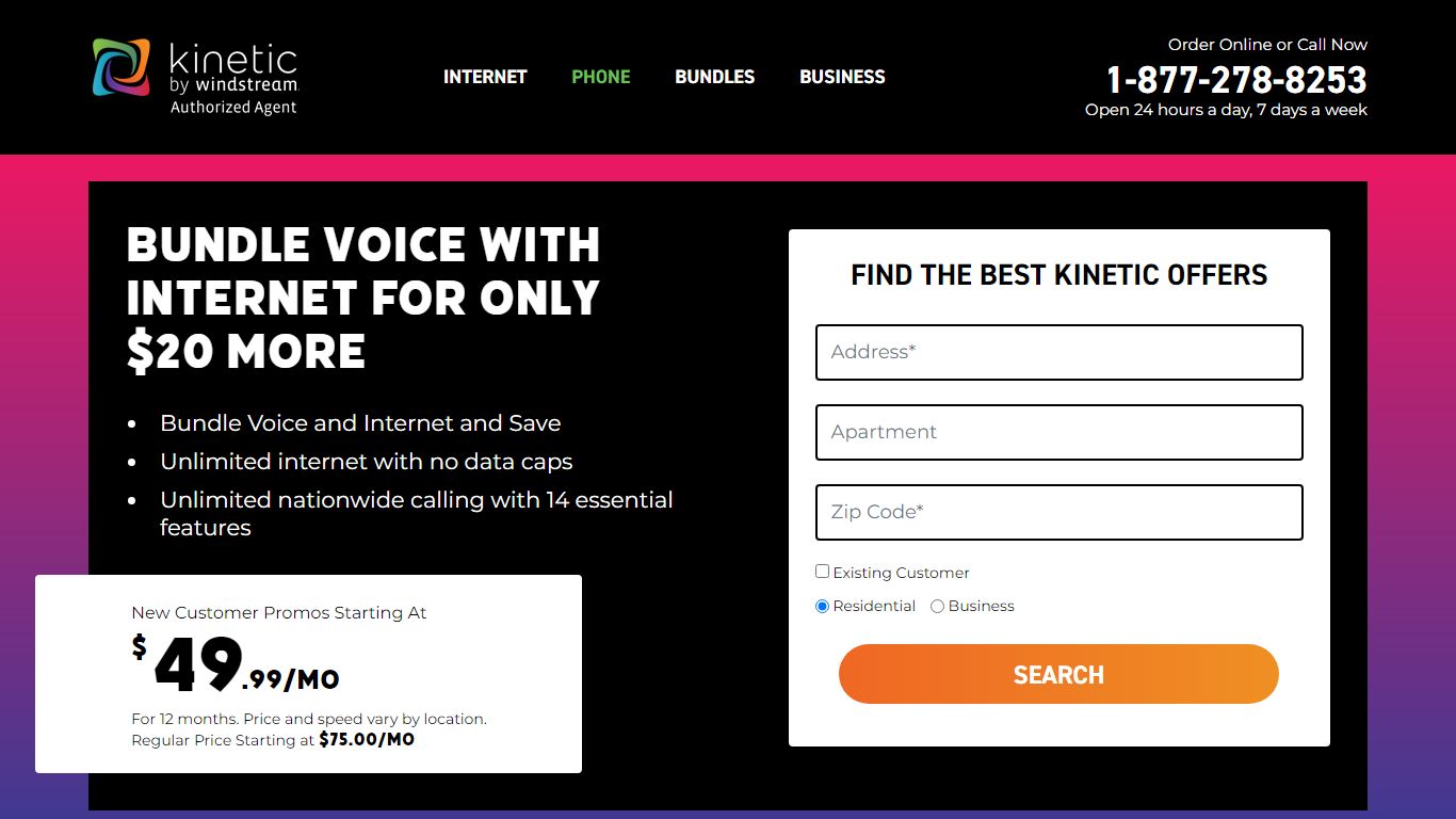 Kinetic by Windstream Home Phone Packages | Aug 2022